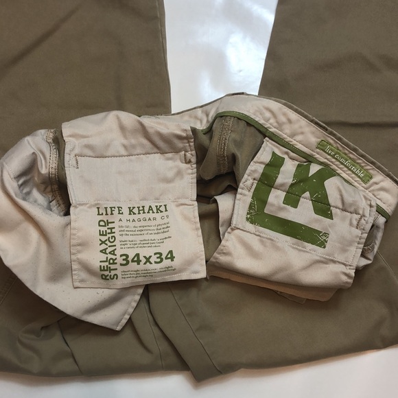 Life Khaki Live Comfortable A Haggar Co Relaxed Straight Khakis - Picture 13 of 14
